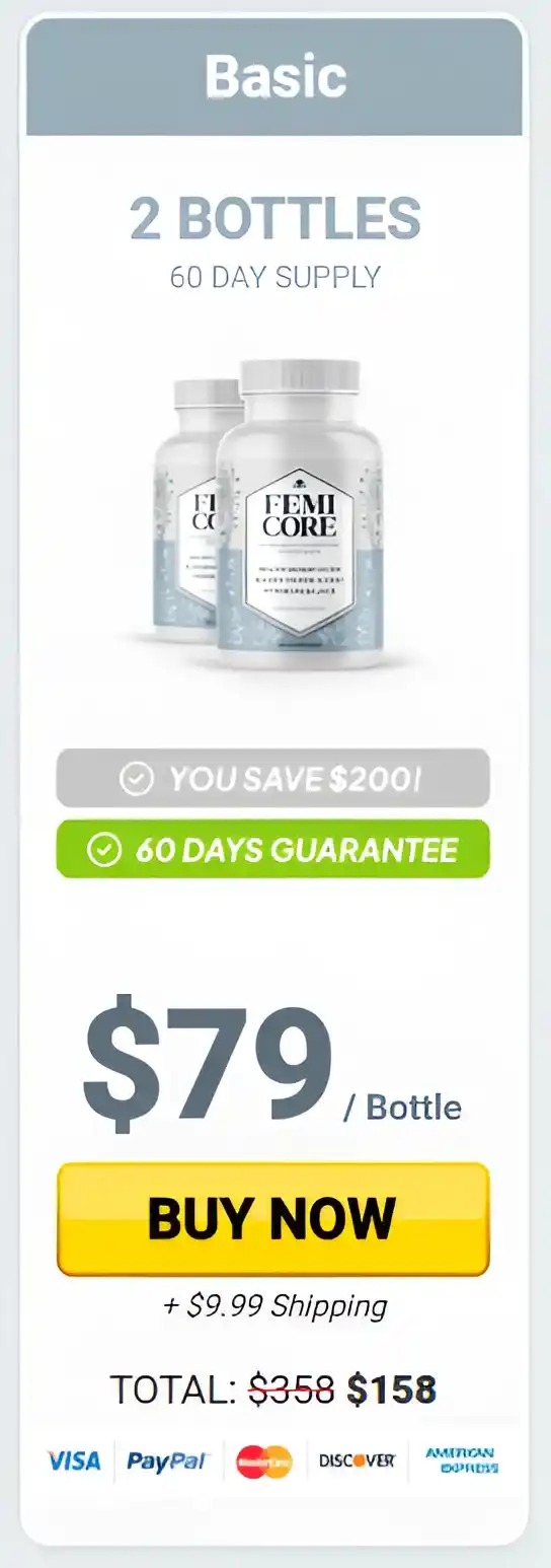 FemiCore 2 bottles pricing